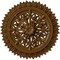 Ekena Millwork Lariah Ceiling Medallion (Fits Canopies up to 1 3/8"), 24 3/4"OD 1 3/8"ID x 3 1/4"P, Smokey Topaz CM24LASTF - alternate 1
